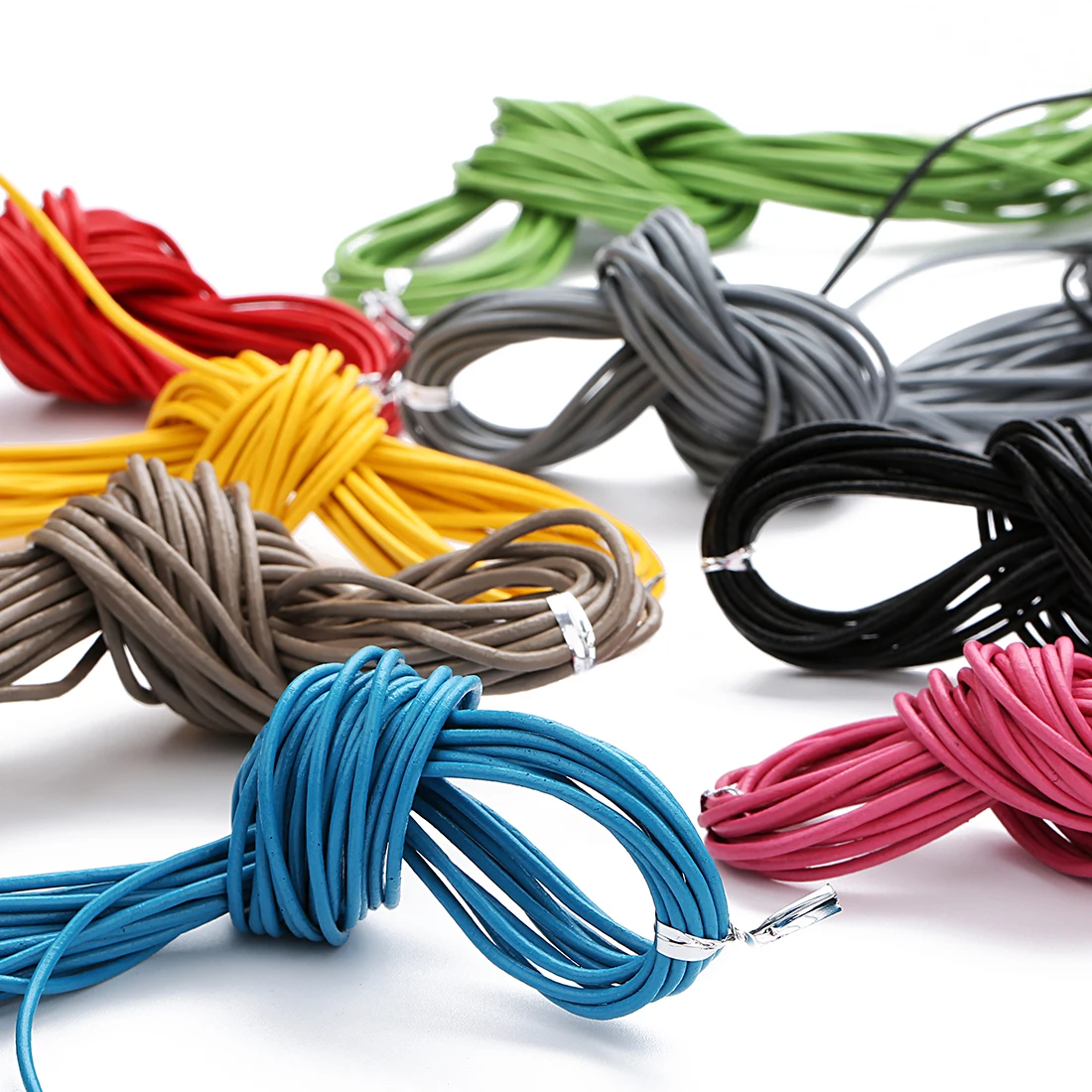 Шнур из натуральной кожи для изготовления ювелирных изделий сделай сам круглая