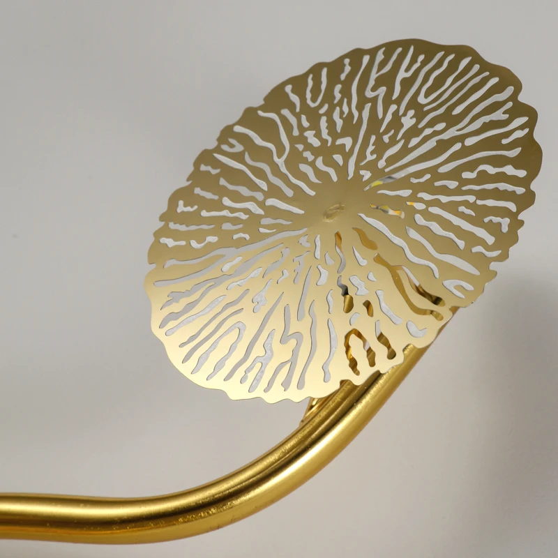 FKL современный настенный светильник s в виде листьев лотоса настенные