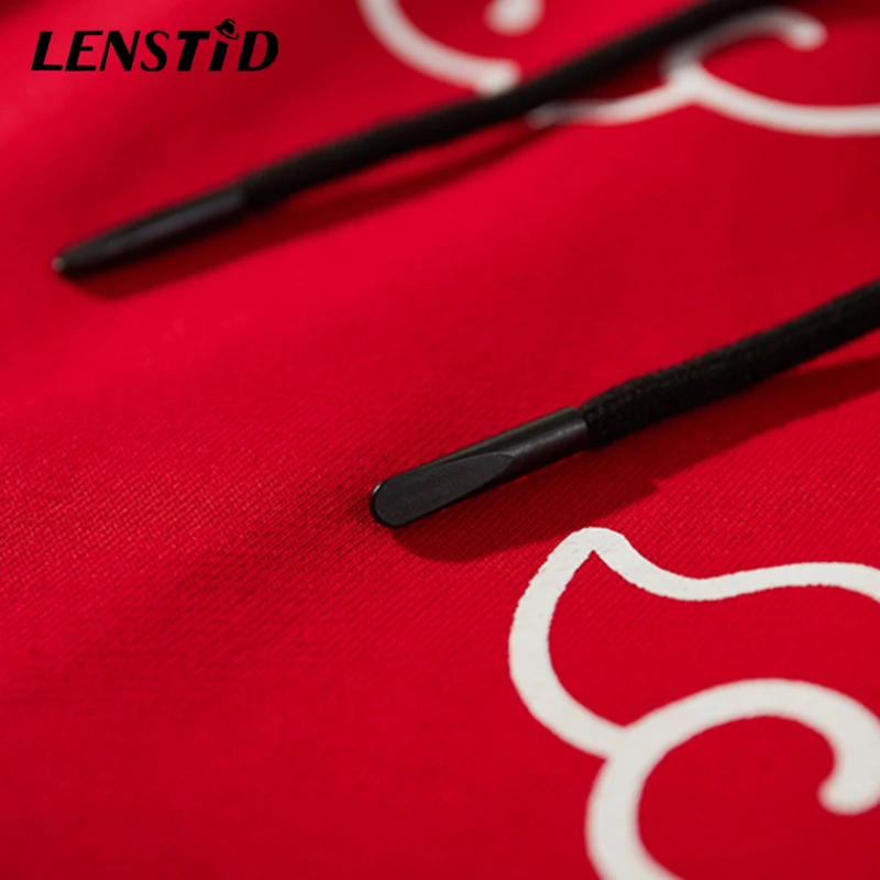 

LENSTID Summer Men Jogger Shorts Hip Hop Cloud Print 2021 Harajuku Streetwear Casual Cotton Track Sweatpant Short Pants Trousers