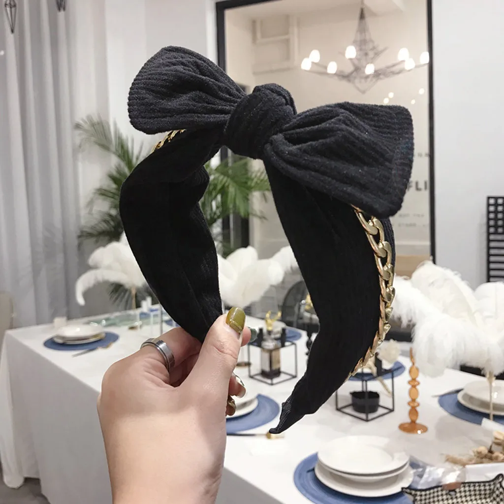 Узелок перекрестный гладкий 1 шт. модный волосатый ободок с вязаной резинкой для девочек лук-обруч аксессуары вельветовый поворотный ободок #p5 на.