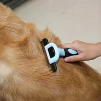 deshedding tool massage comb cleaning slicker hair removal animal grooming cat pet dog brush