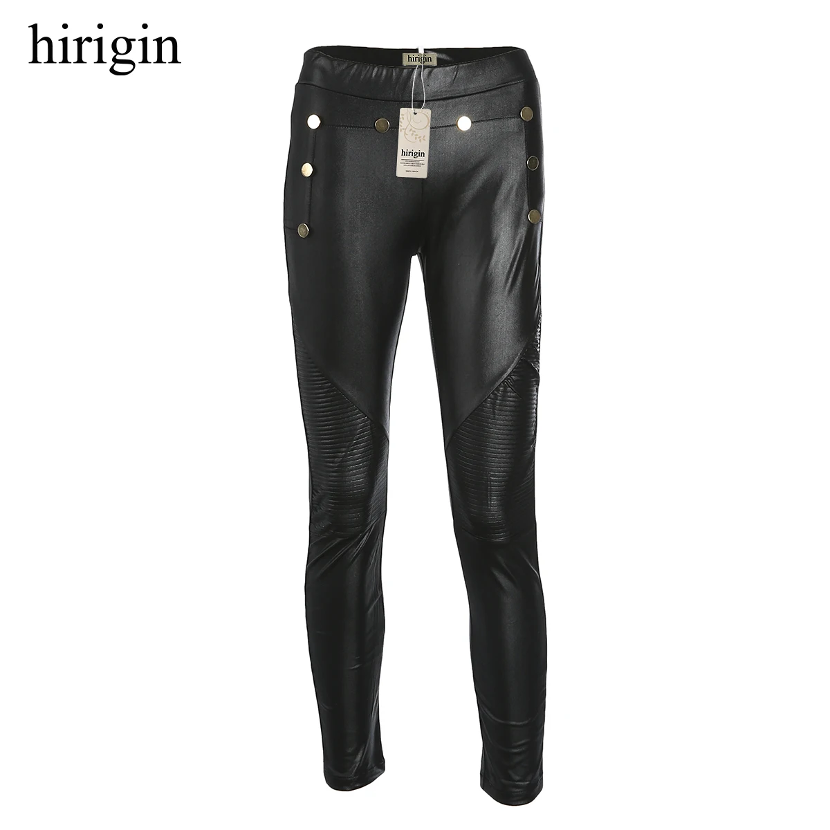 

Womens Casual Skinny Faux Leather Stretch Tight Trousers Pants Sexy Pencil Pants Leggings