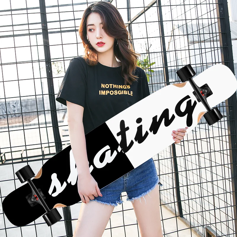 

Лонгборд скейтборд для девочек начинающих танцевальная доска дорожная Щетка уличный для мальчиков Профессиональный Взрослый лонгборд