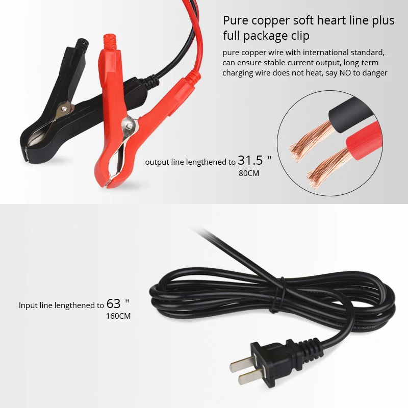 Автоматическое зарядное устройство для автомобильного аккумулятора 10 А 24 В 12 2 Ач