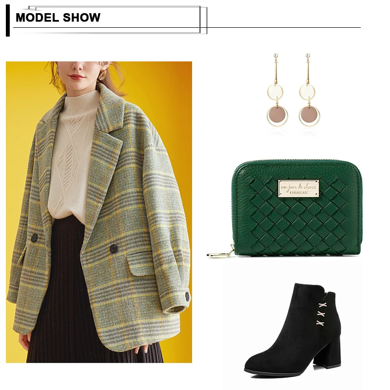 Новинка Модный женский кошелек индивидуальное плетение на молнии для монет