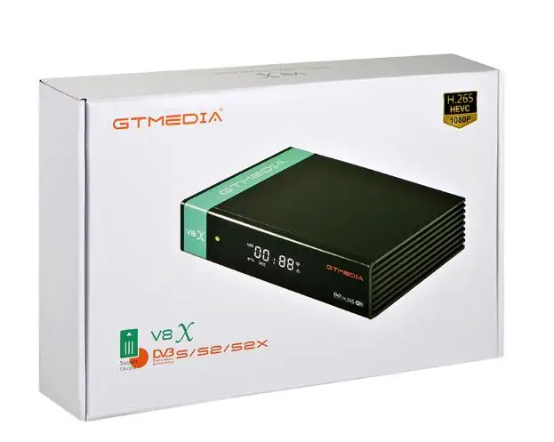 GTMedia V8X 1080P Full HD DVB S/S2/S2X спутниковый ресивер Поддержка CA PowerVu Bisskey H.265 встроенный Wifi V8