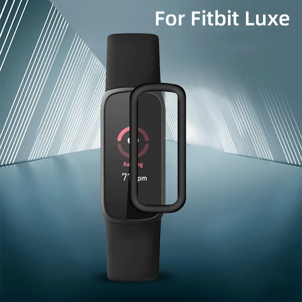 

3D Soft Fibre Glass Protective Film Cover Full Curved Scratch-resistant For Fitbit Luxe Screen Protector Case