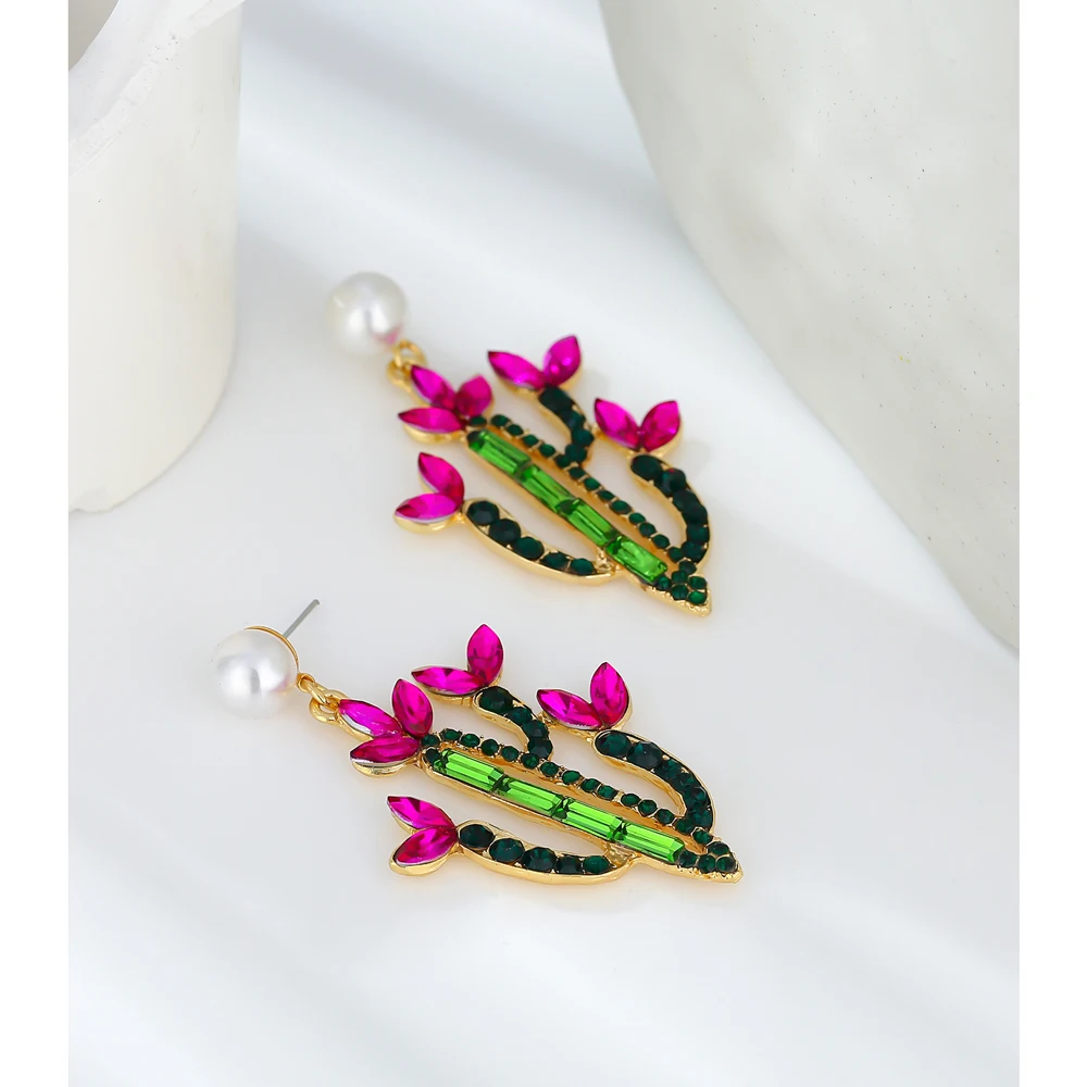 Yhpup новые красочные хрустальные висящие каплевидные жемчужные длинные серьги с