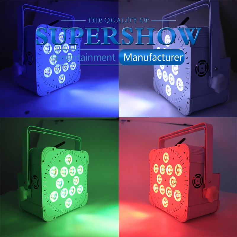 Беспроводной и Перезаряжаемый умный светодиодный светильник PAR 12*18 Вт RGBWAUV