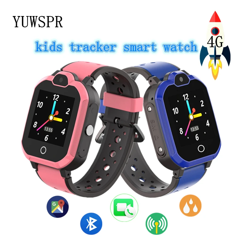 Relógio à Prova Chamada de Vídeo Crianças Tracker Dbluetooth Água Bluetooth Lbs Localização wi fi Árabe Hebraico Relógios Inteligentes Lt05 4g Gps