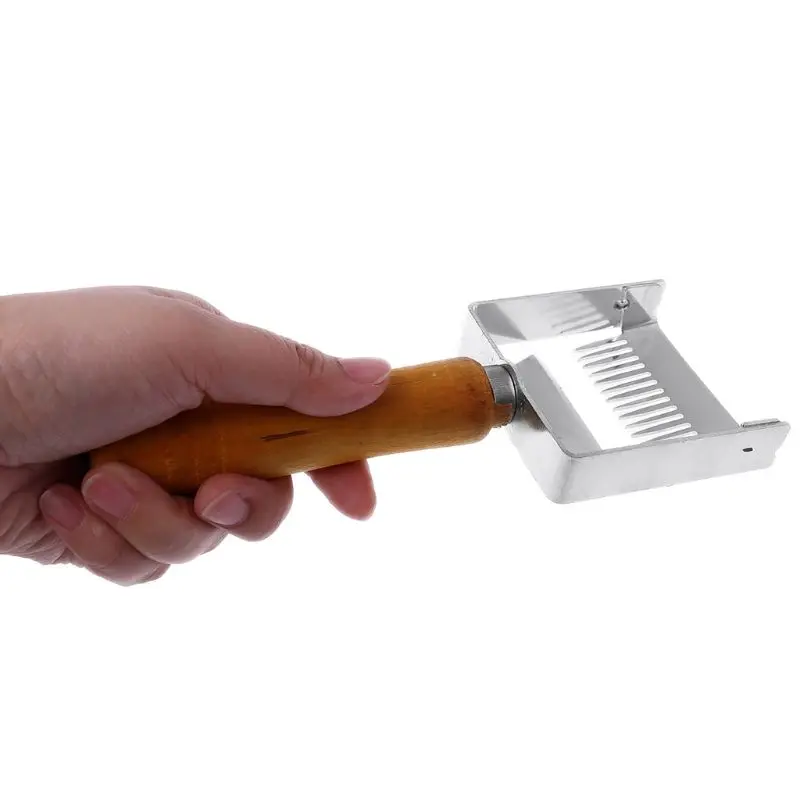 

Beekeeping Tool Apiculture Equipment Uncapping fork Wooden Handle Honeycomb Honey Scraper