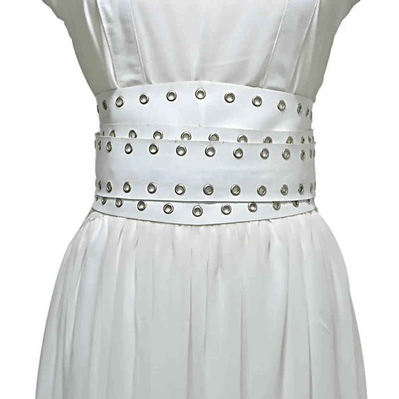 Бандажный корсет с бантом широкий пояс для женщин из искусственной кожи женский