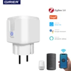 Умная розетка Tuya ZigBee 3,0, 16 А, с пультом дистанционного управления, голосовым управлением через приложение, совместима с Alexa Google Home