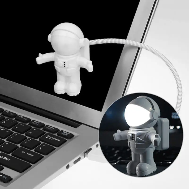 

Powered By USB Light Creative Spaceman Astronaut LED Flexible USB Light Night Light For Kids Toy Laptop PC Notebook