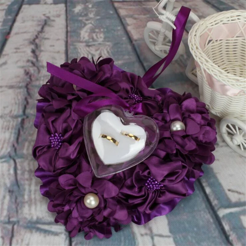 Бесплатная доставка обручальное кольцо Подушка 5 разноцветное кружева роза