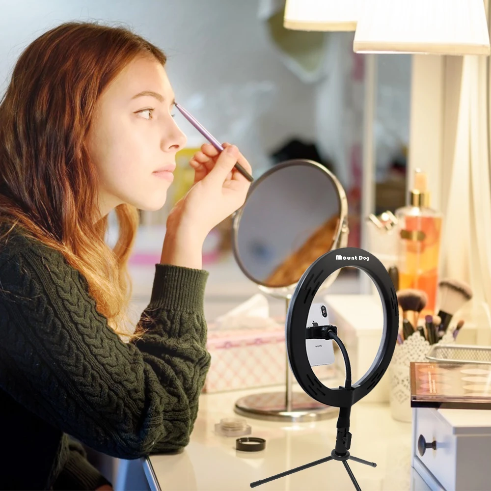 6 &quot/10 дюймов кольцевая лампа для селфи светодиодный кольцевой светильник с