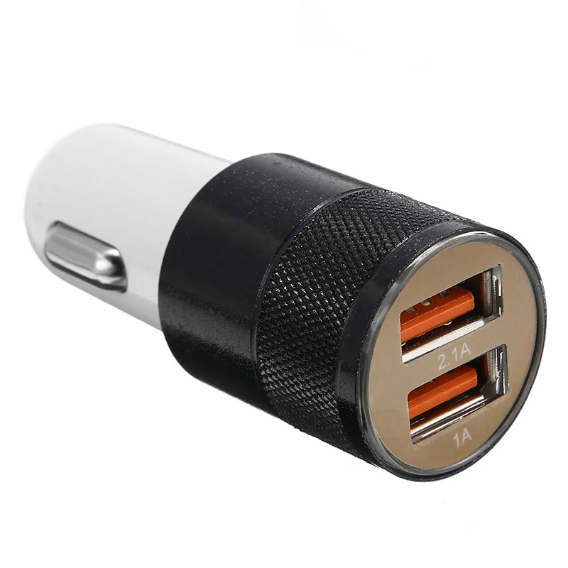 DC 12 В 24 Мини двойной 2 порт USB штекер в автомобиль прикуриватель зарядное