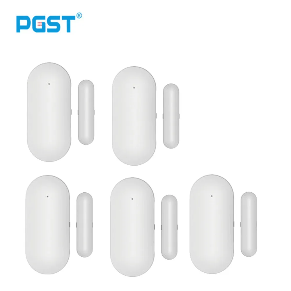 5pcs PGST датчик двери окна для всех 433mhz беспроводной домашней сигнализации безопасности умный датчик зазора для обнаружения открытой двери - Цвет: 5pcs