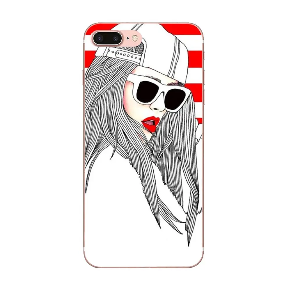 Стильная модная одежда для девочек узор Резина Tpu LG G2 G3 G4 G5 G6 G7 K4 K7 K8 K10 K12 K40 мини