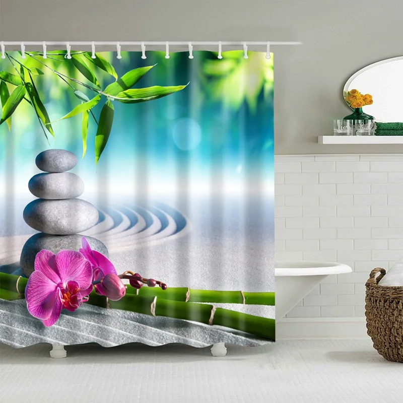 Декоративная занавеска для душа Dafield Spa ароматические свечи с дзен-камнями и