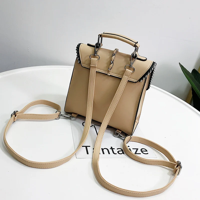 Модные кожаные рюкзаки для подростков сумка женская Feminina Mochila маленькие женские школьные сумки через плечо рюкзак; рюкзак