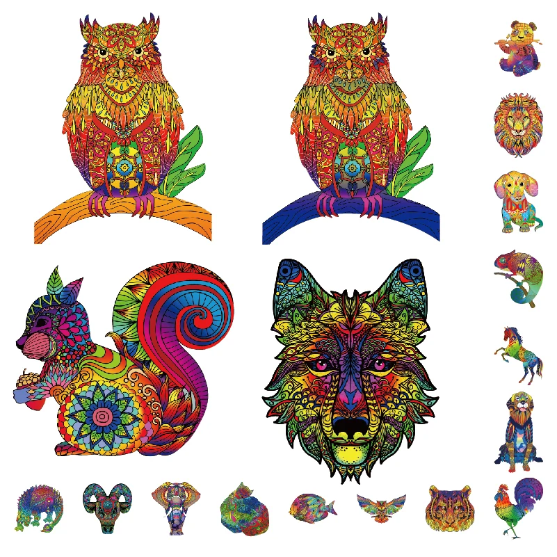 

Jigsaw toy 3D wooden Puzzles DIY unique handicraftPopular animal shape birthday child toys for adults puzzle men and women
