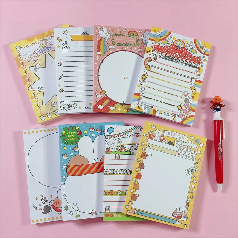 80 листов в упаковке большой блокнот для записей с милыми кроликами корейском INS
