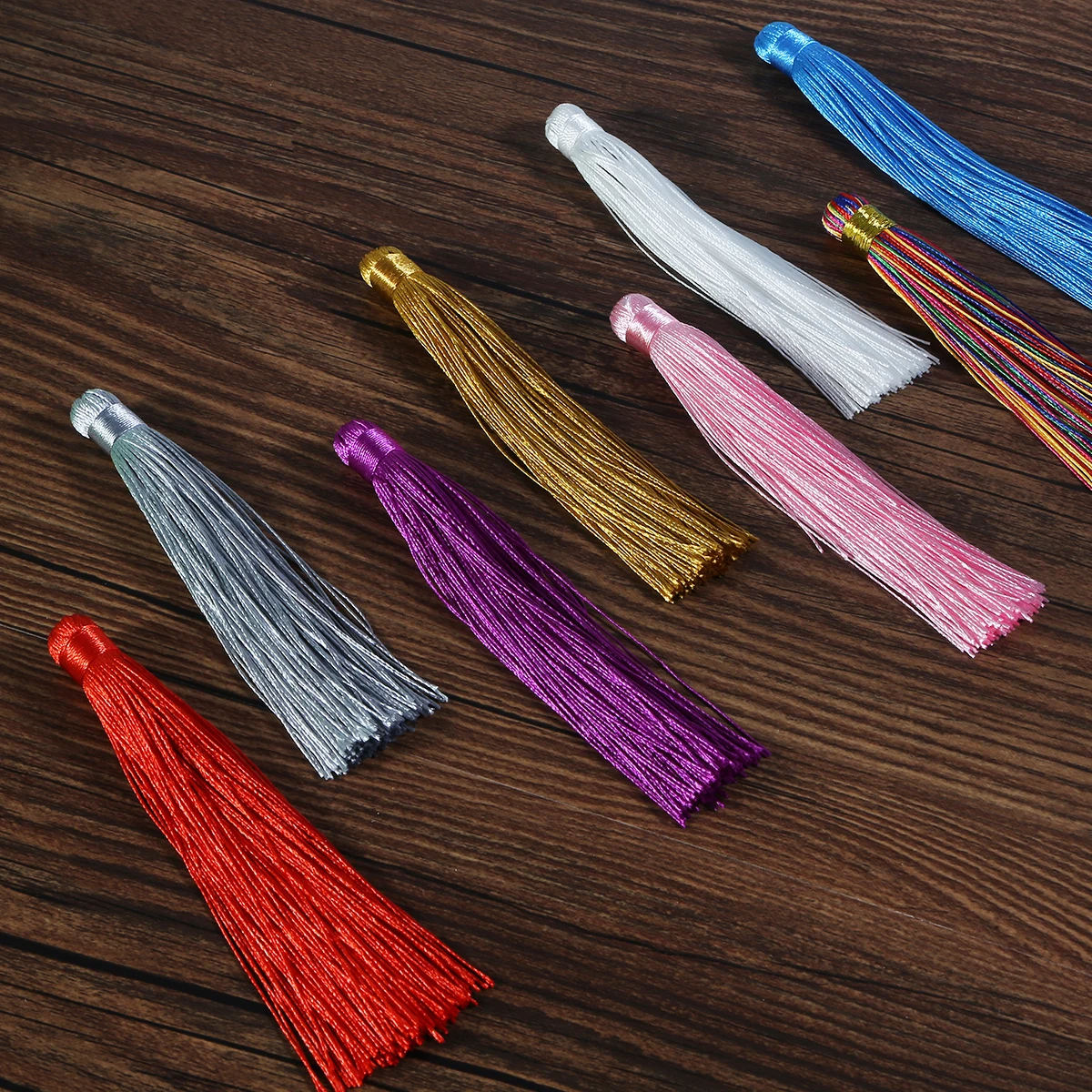 12 см 1 шт. разноцветные смешанные хлопковые шелковые кисточки серьги Подвески