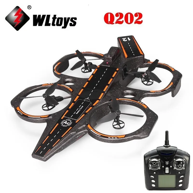 WLtoys Q202 несущий аэроамфибия 6 осевой гироскоп 2,4G 4CH RC Квадрокоптер RTF морской и воздушный Радиоуправляемый Дрон RC игрушка Подарки ZLRC