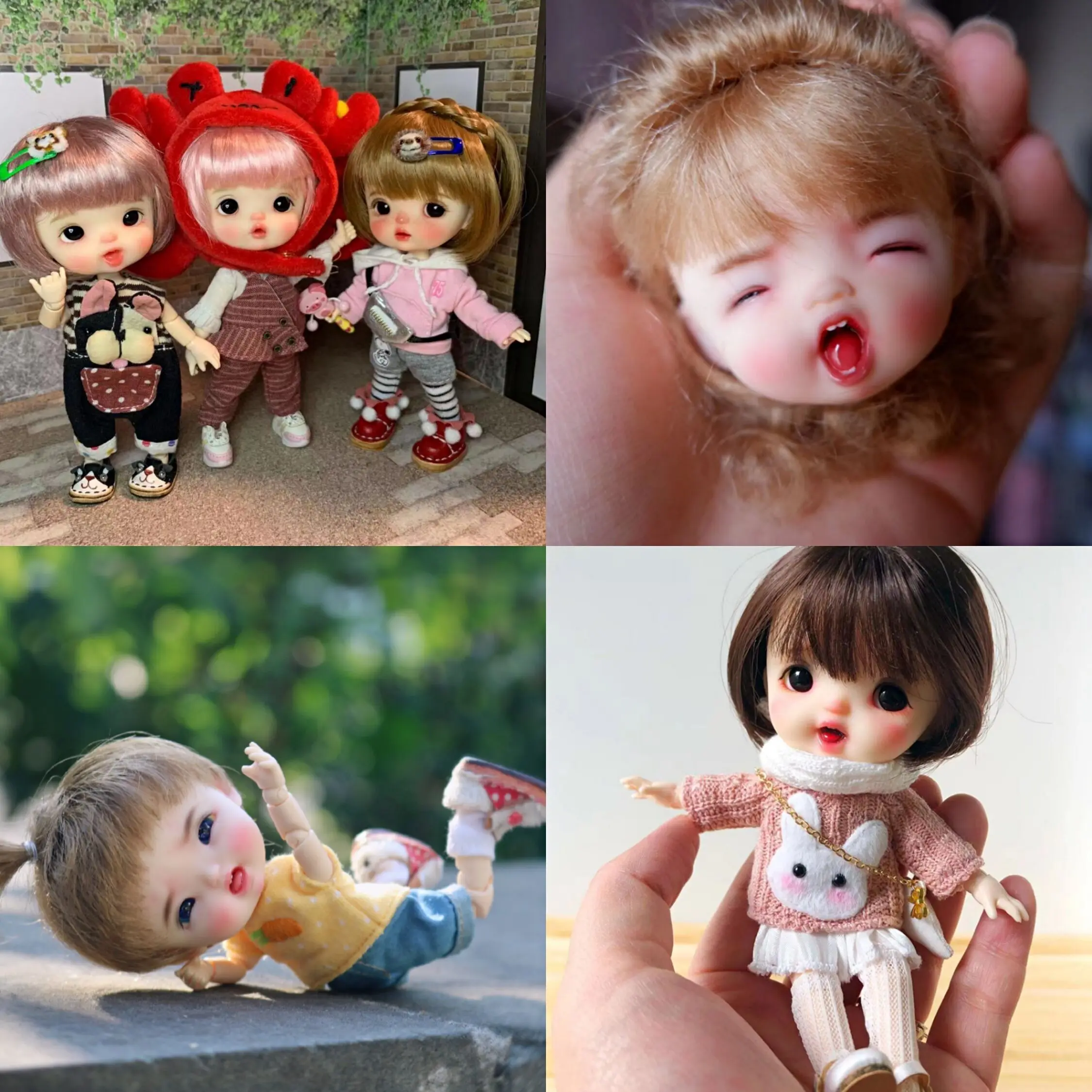 Сахарные куклы Ob11 1/8 на заказ BJD Сделай Сам макияж кукла и голова|Куклы| |