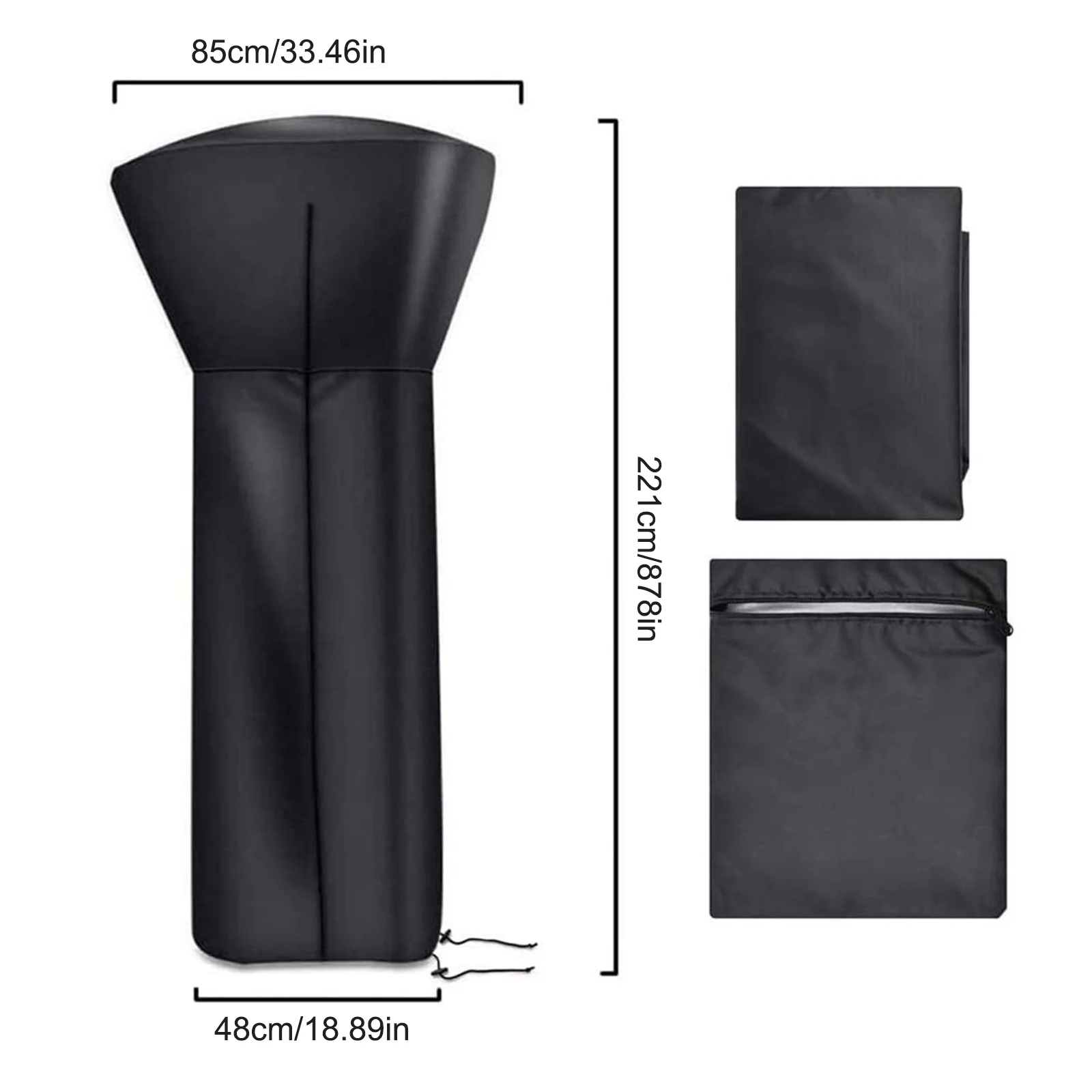 

Cover Heater Cover Outdoor Sunscreen Heater Bonnet Heater Covers Protect Waterproof PU Coated Garden Patio Heater Cover