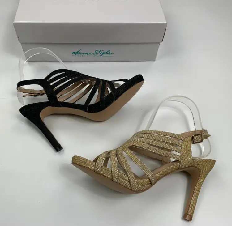 

Sandals Stiletto Heels Black Shoes for Women Bling Bling All-Match Ankle Strap Large Size Espadrilles Platform High Beige Bright