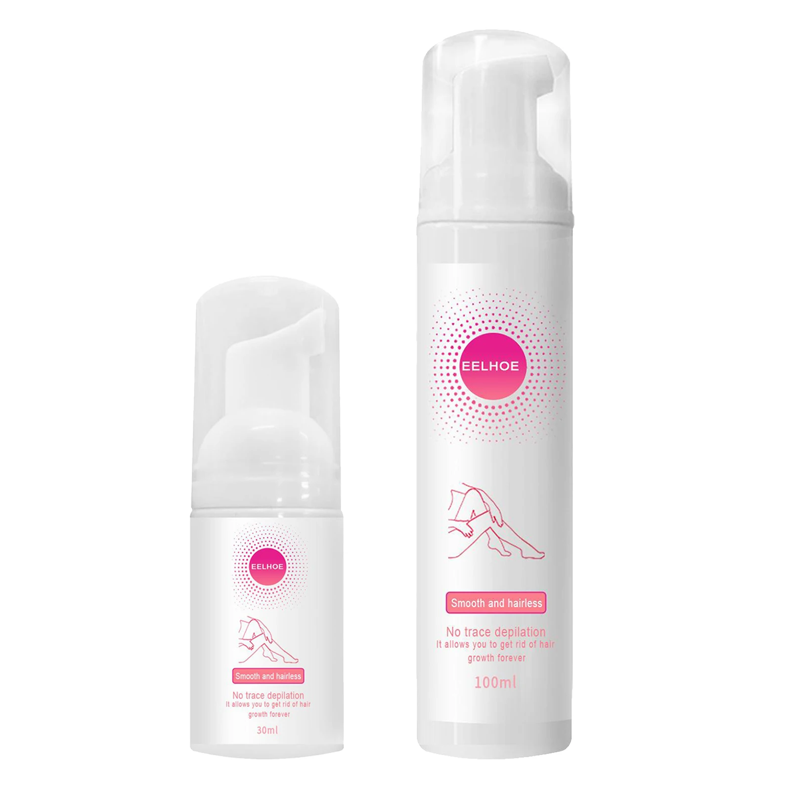 

30/100ml Depilatory Painless Hair Removal Spray Mousse Smooth Skin Leg