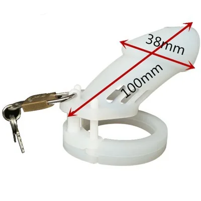 White Long Only Degree Rode в скандинавском стиле силиконовый мужской пояс целомудрия Cb600 cynominium кольцо набор J клетка секс-товары для взрослых - Цвет: White Long