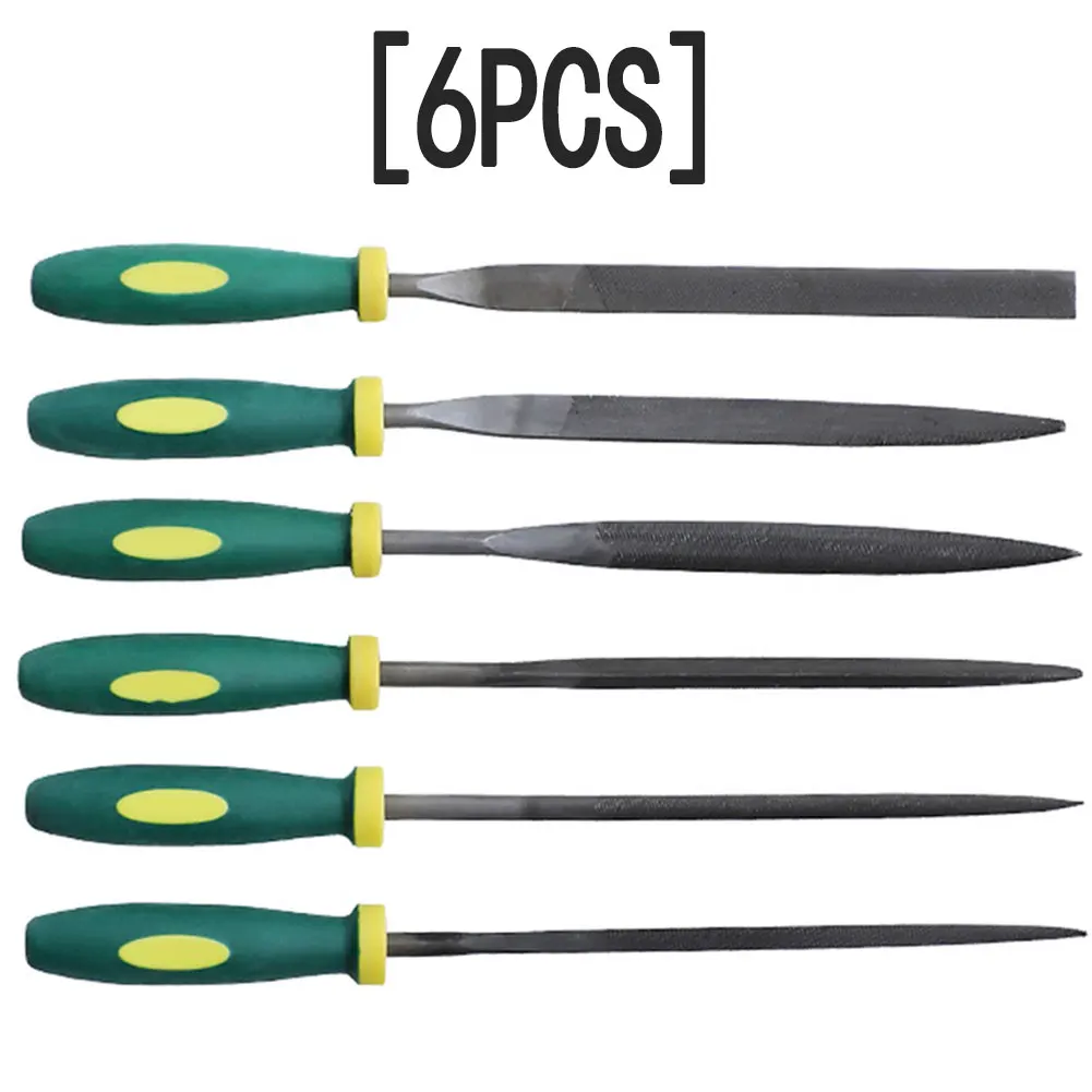 

6pcs Diamond Needle Files Set 4x160mm Metal File For Ceramic Glass Jewelry Grinding Wood Carving Hand Tools Heavy Duty File Set