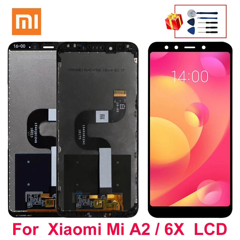 Экран 5 99 дюйма для Xiaomi Mi A2 6X дисплей с сенсорным экраном и дигитайзером в сборе 6X/A2