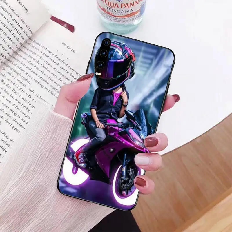 Мягкий чехол PENHUWAN с изображением мотоциклетного шлема для Huawei Honor 20 10 9 8 8x 8c 9x 7c 7a