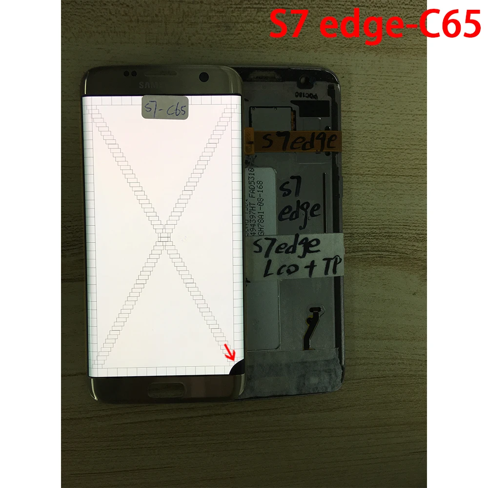 ЖК-дисплей для Samsung Galaxy S7 edge G935 G935F, сменный сенсорный дигитайзер, Многоточечное реальное изображение для S7 edge 100% тест