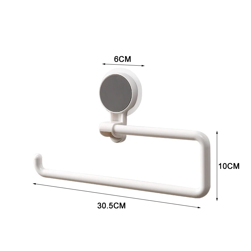 Toilet Roll Paper Holder Drill-free Bathroom Supplies Towel Rack Home Kitchen Plastic Wrap Garbage Bag Shelf Angle Adjustable |