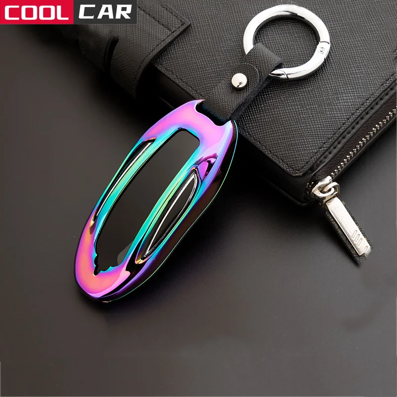 Кожаный чехол для автомобильного ключа Tesla Model S защитный аксессуары стайлинга