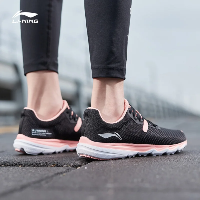 Li-Ning/Женская обувь для бега; светильник для бега; дышащая обувь для бега; Стабильная поддержка; спортивная обувь для фитнеса; кроссовки; ARBP036 XYP918