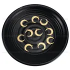 20-1000 шт латунный полумесяц очарование кулон соединитель компонент для серьги ожерелье делая двойную сторону Звездная Пыль мерцание Луна очарование