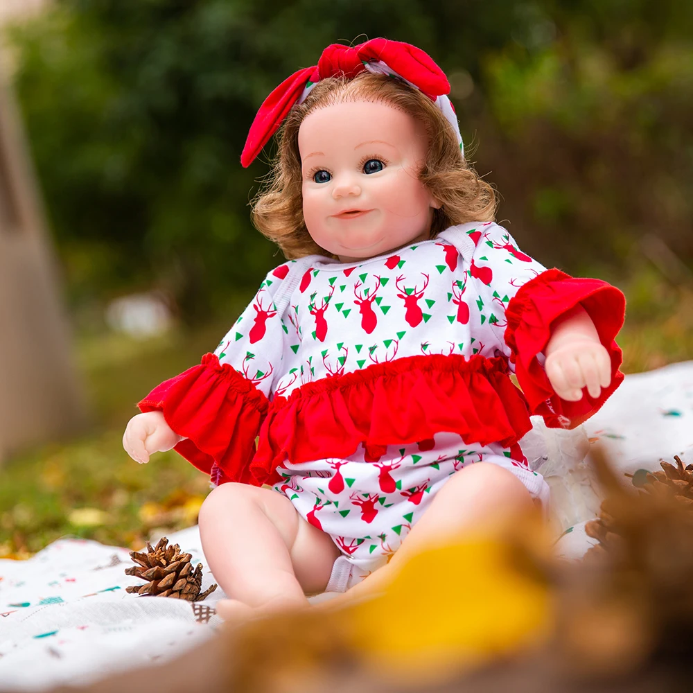 

Кукла-реборн из хлопка, 20 дюймов, силиконовая