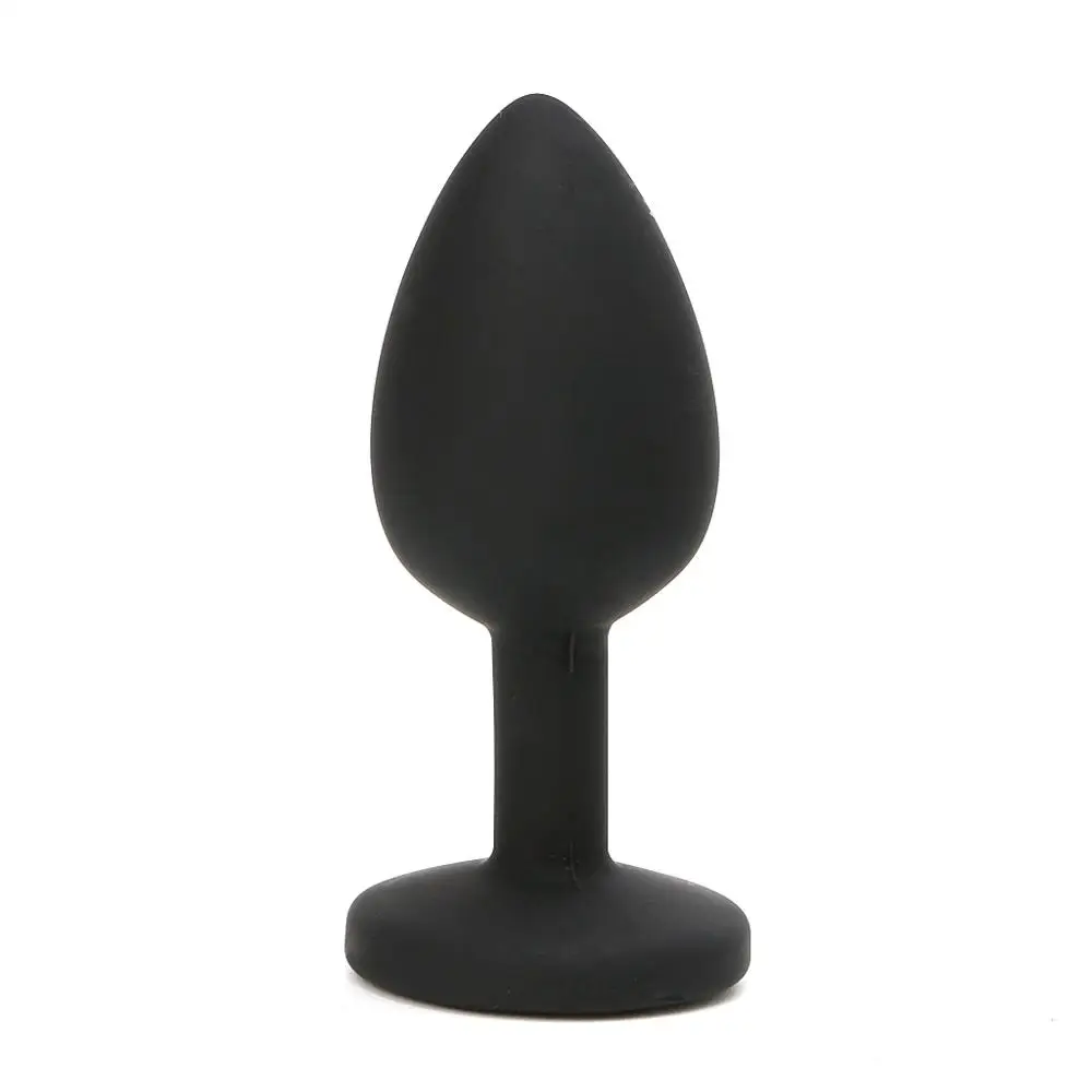 Новинка 7*2 8 см черные сексуальные силиконовые ювелирные изделия Стразы задний