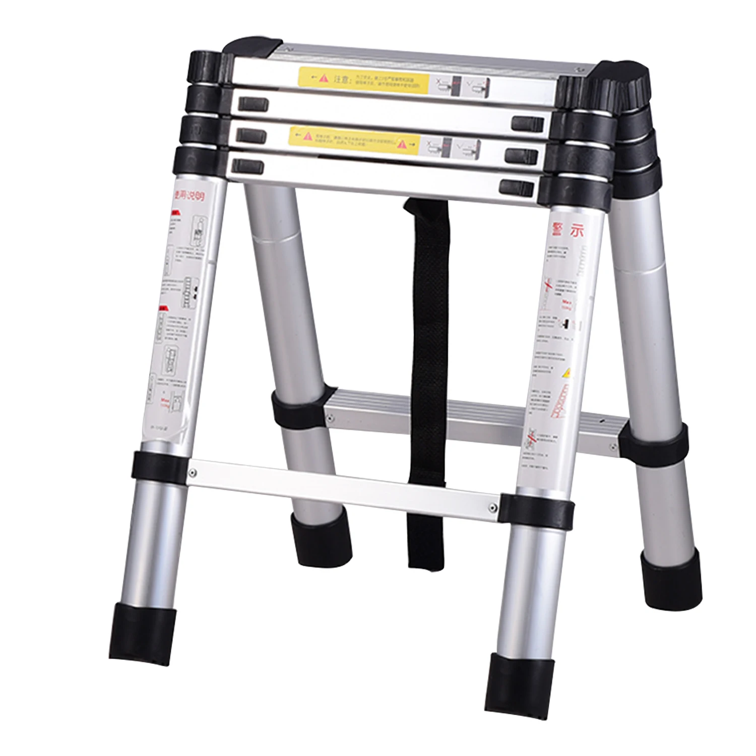 Телескопическая складная алюминиевая лестница 330 фунта| |