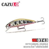 minnow fishing accessories lure weights 9 5g 66mm sinking bait kit pesca articulos isca artificial wobblers for carp fish leurre