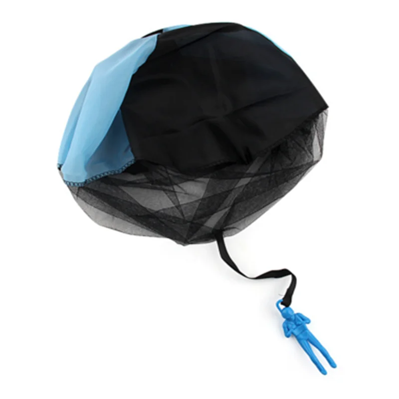 1pcs blue 2 шт хватать руками дети мини легкий игрушечный парашют игрушки для детей уличные игры солдат Спорт на открытом воздухе развивающая игрушка для детей - Цвет: 1pcs blue