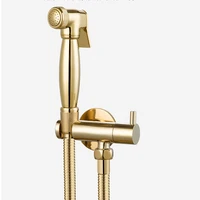 mttuzk solik brass gold bidet bathroom hand shower bidet toilet sprayer hygienic shower bidet tap wall mounted bidet faucet set