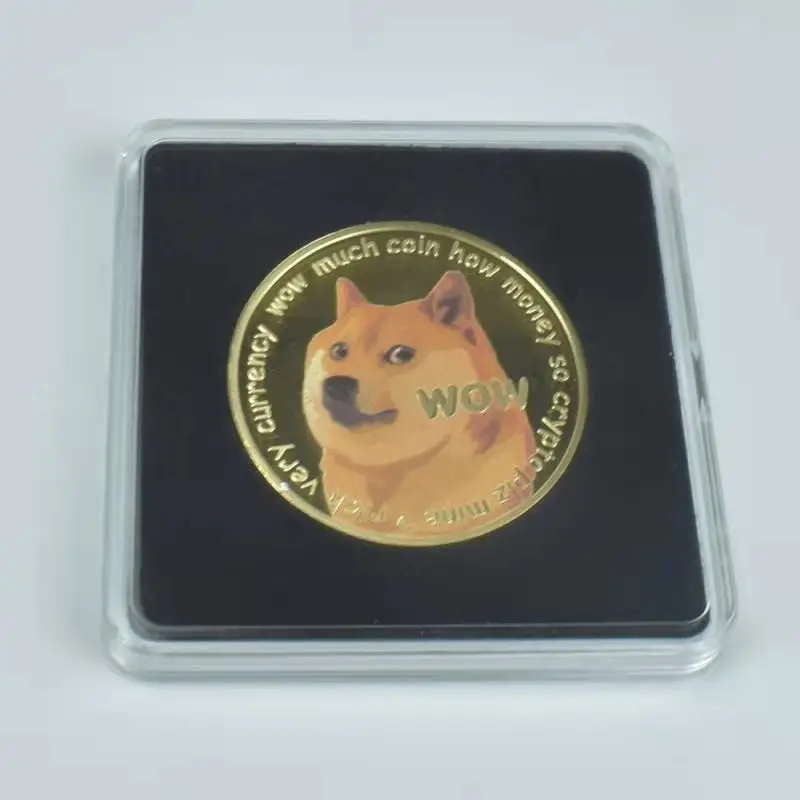 Лидер продаж монета королевы Елизаветы II gold doge BTC Litecoin Eth XRP Ripple с прозрачной