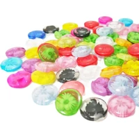 hl 50pcs150pcs 14mm colorful pearl resin buttons flatback garment sewing notions diy accessories scrapbooking